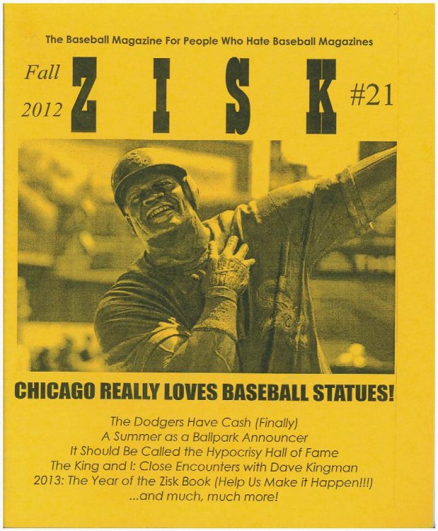Zisk #21: The Baseball Magazine For People Who Hate Baseball Magazines (Fall 2012)