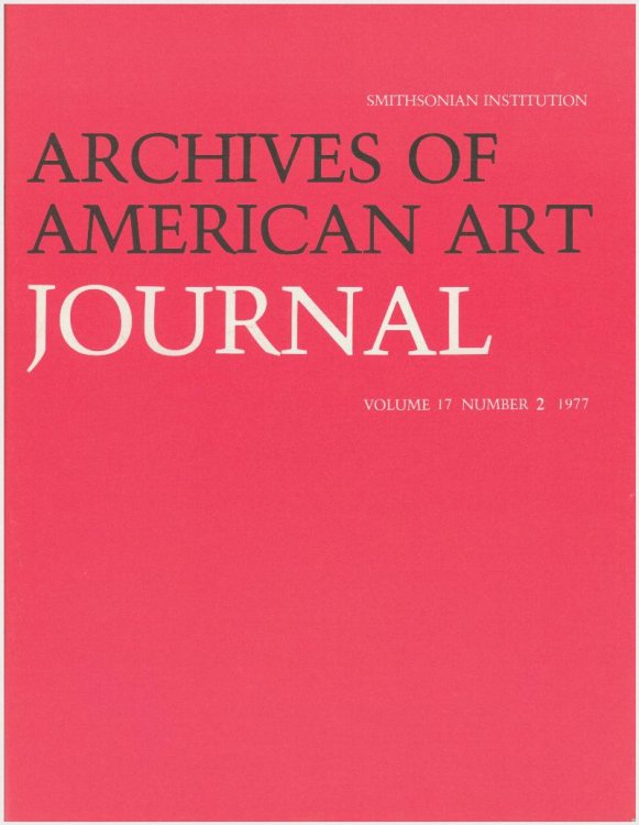 Archives of American Art Journal (Vol. 17, No. 2, 1977)