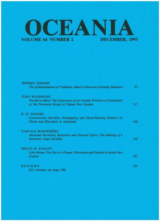 Oceania Journal (December 1993, Volume 64, No 2)