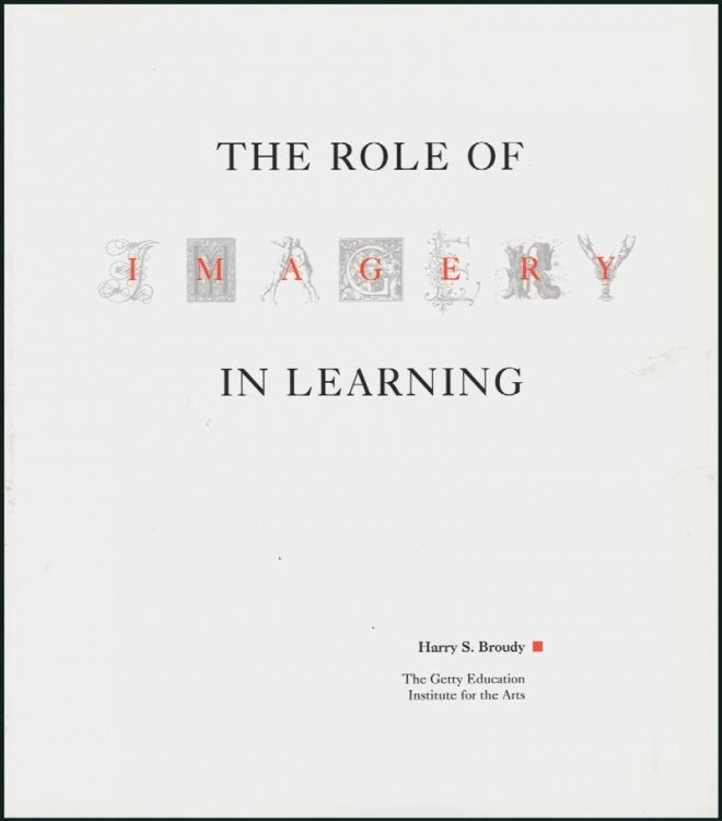 The Role of Imagery in Learning (Occasional Paper Series)
