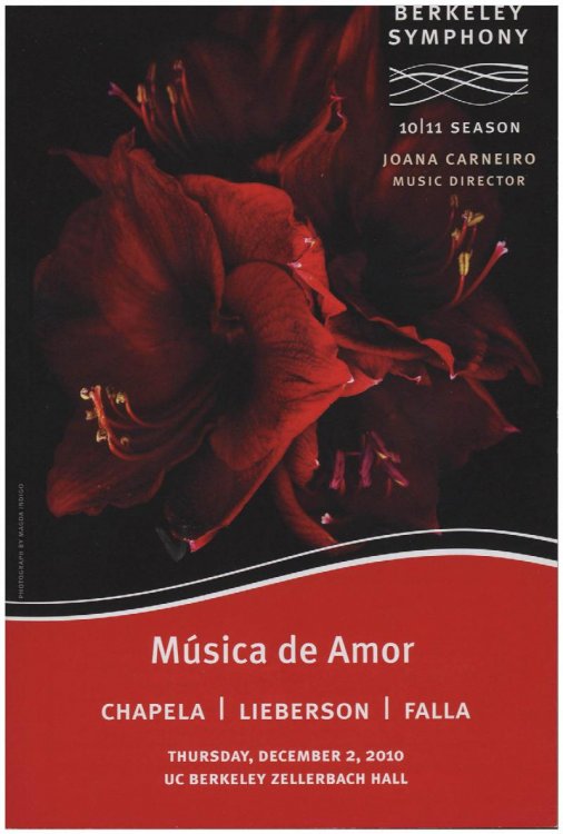 Msica de Amor: Chapela Lieberson Falla (10/11 Season)