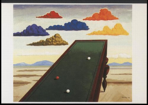 Postcards (2): Elizabeth Murray (Children Meeting, 1978) and Man Ray (La Fortune, 1938)