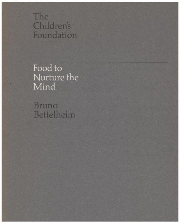 Food to Nurture the Mind