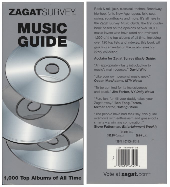Zagat Survey: Music Guide (1000 Top Albums of all Time)