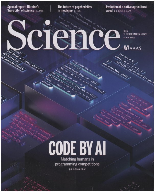 Science Magazine: Code by AI (9 December 2022)
