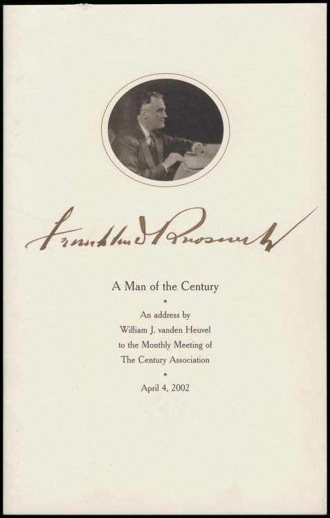 Franklin D. Roosevelt: A Man of the Century