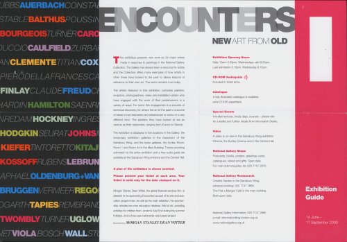 Ephemera Collection: The National Gallery, London (News pamphlets, Exhibition brochures, Brief guide, etc.)