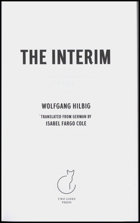 The Interim (Advance Reading Copy)
