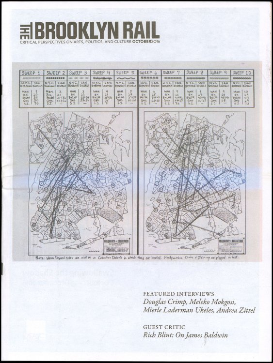 The Brooklyn Rail (October 2016): Douglas Crimp, Mierle Laderman Ukeles