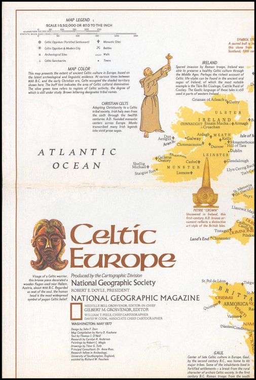 Map: Celtic Europe (May 1977)