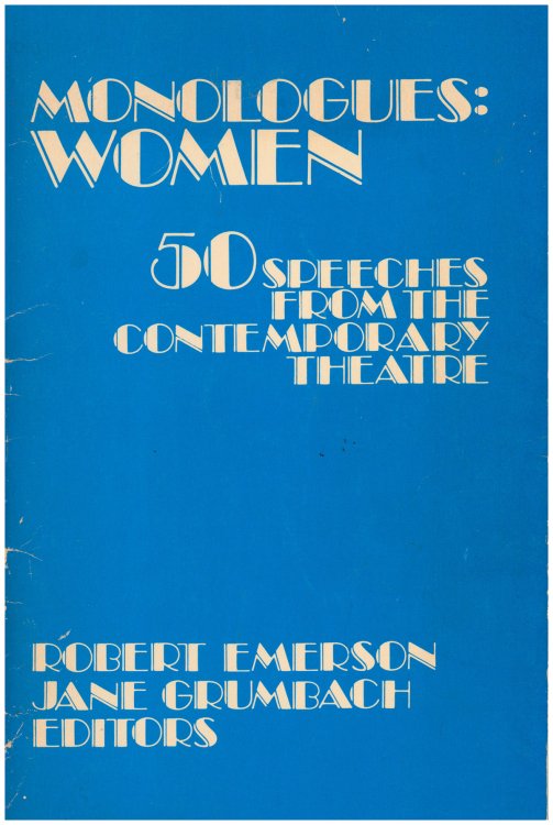 Monologues: Women: 50 Speeches From the Contemporary Theatre