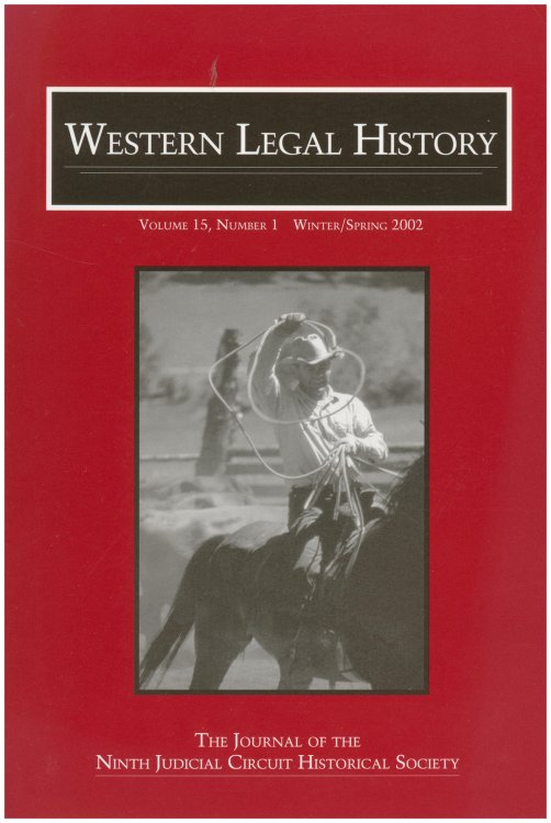 A Tribute to the Honorable Alfred T. Goodwin (Western Legal History, Vol 15, No 1, 2002)
