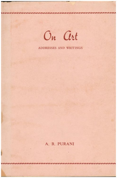On Art: Addresses and Writings