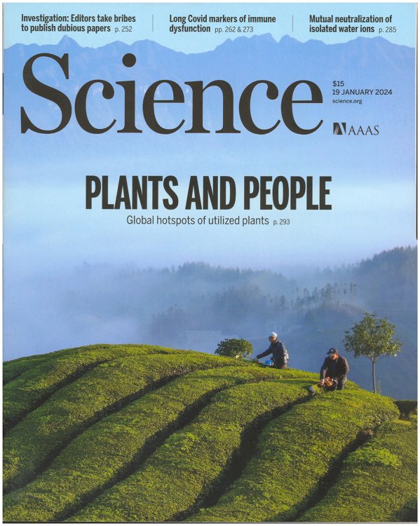 Science Magazine: Plants and People, Global Hotspots of utilized Plants (19 January 2024)sc