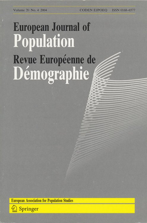 European Journal of Population (Volume 20, No. 4, 2003)