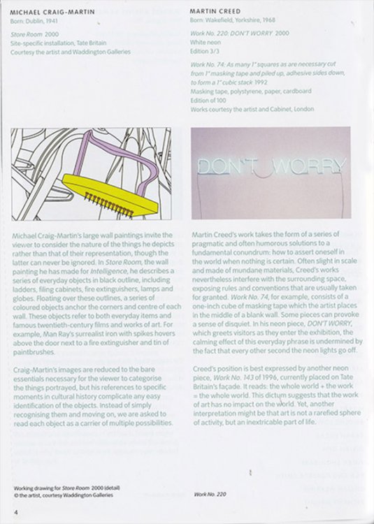Intelligence New British Art 2000 (Gallery Guide)