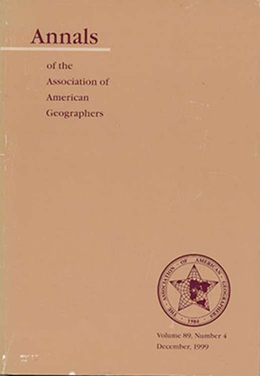 Annals of the Association of American Geographers (Volume 89, December 1999, No. 4)