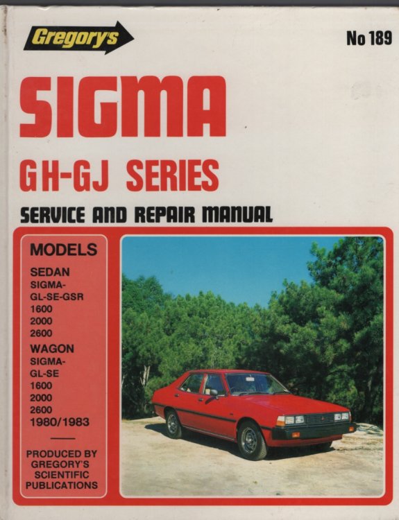 Sigma GH -GJ Series, Service and Repair Manual