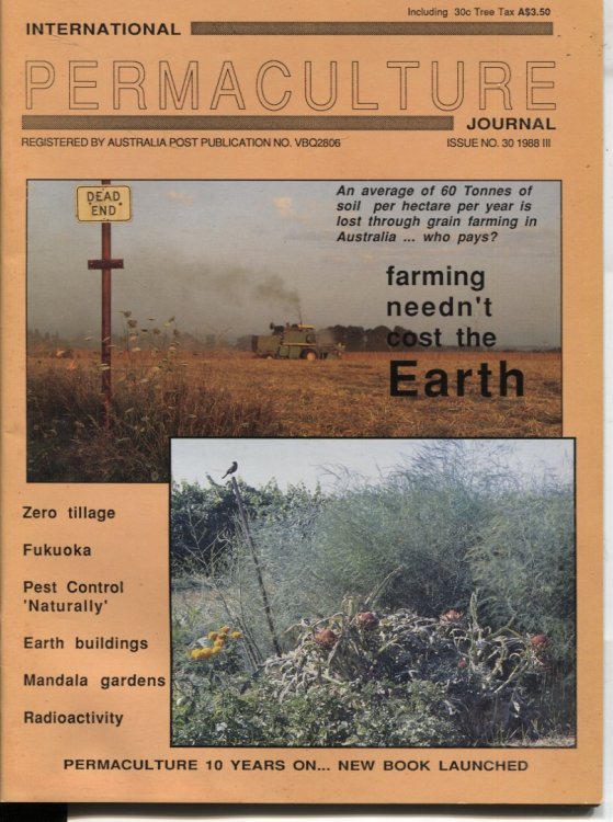 INTERNATIONAL PERMACULTURE JOURNAL Issue #30 1988 Earth Issue