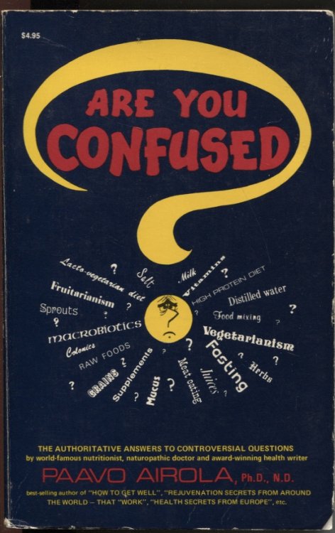 Are You Confused De-Confusion Book on Nutrition & Health, with the Latest Scientifis Research and Authoritative Answers to the Most Controversial Questions