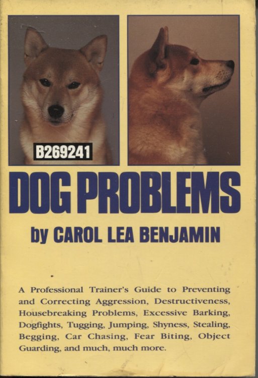 Dog Problems A Professional Trainer's Guide to Preventing and Correcting Agression, Destructiveness, Housebreaking Problems, Excessive Barking, Dogfights, Tugging Jumping, Shyness, Stealing Begging, Car Chasing, Fear Biting, Object Guarding and Much, Much More