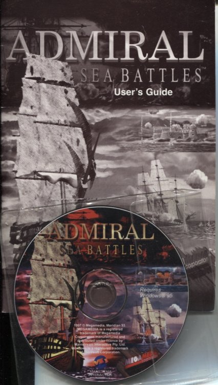 ADMIRAL SEA BATTLES : INSTALLATOIN AND USERS MANUAL Booklet and Cd