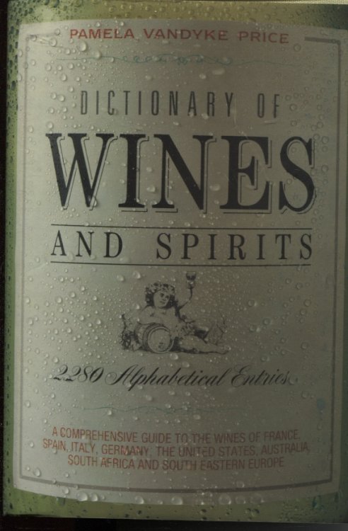 Dictionary Of Wines And Spirits