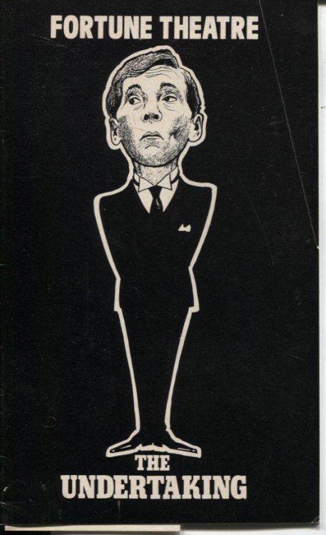 THE UNDERTAKING Programme December 1979. First Performed At the Fortune Theatre Wednesday 31st October 1979