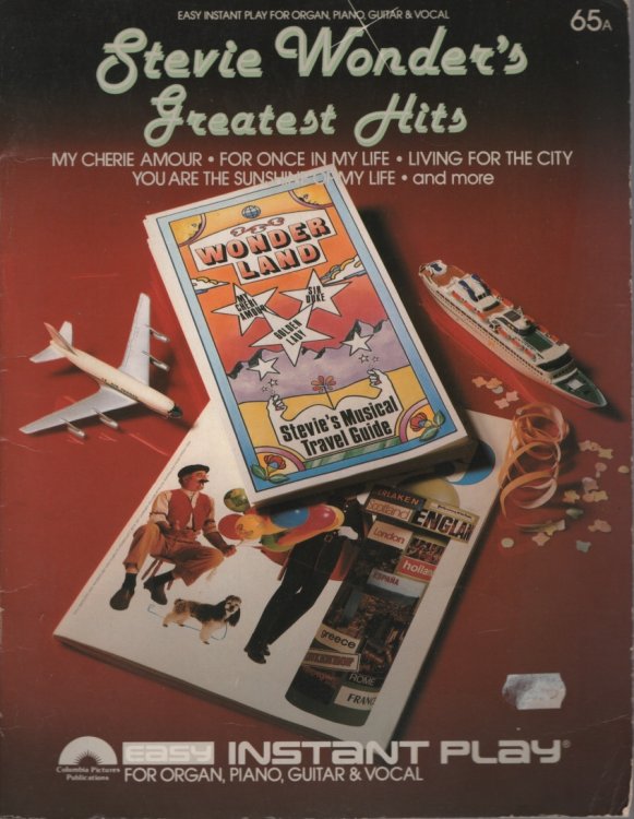 STEVIE WONDER'S GREATEST HITS Easy Instant Play for Organ, Piano, Guitar & Vocal