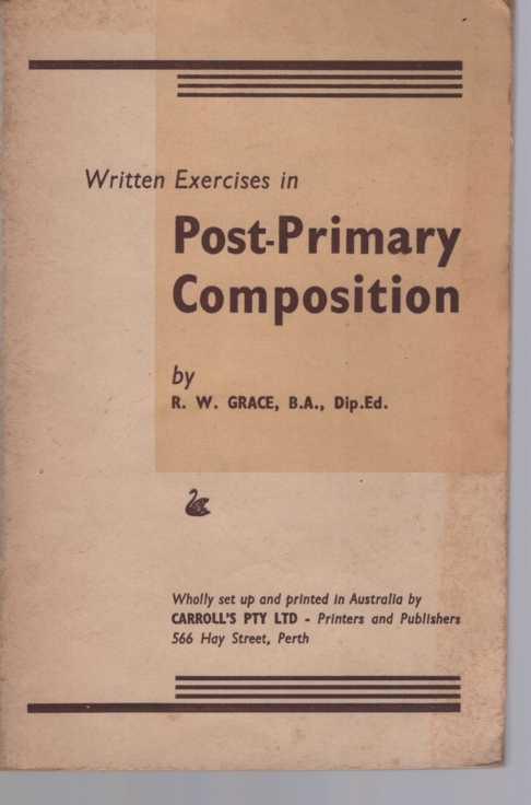 WRITTEN EXERCISES IN POST-PRIMARY COMPOSITION