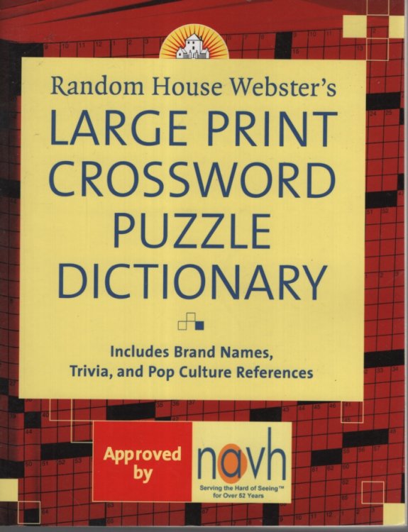 Random House Webster's Large Print Crossword Puzzle Dictionary