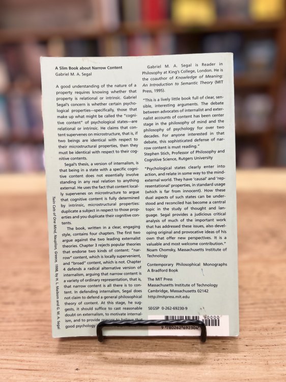 A Slim Books About Narrow Content