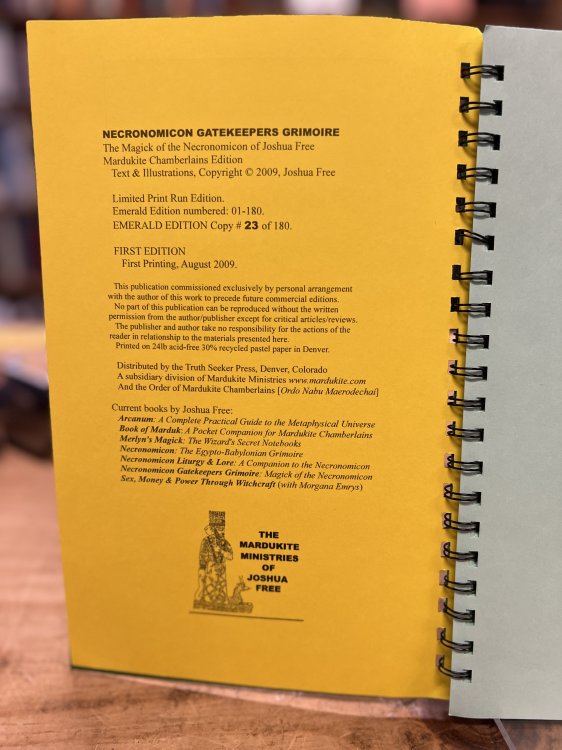 Necronomicon Gatekeepers Grimoire Emerald Edition