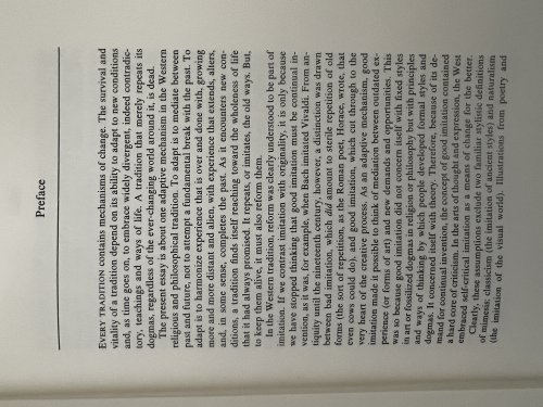 The Mimetic Tradition of Reform in the West