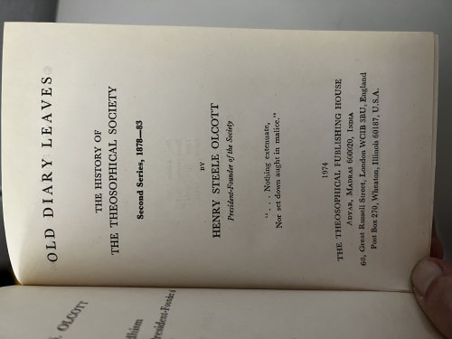 Old Diary Leaves: Second Series 1878-1883