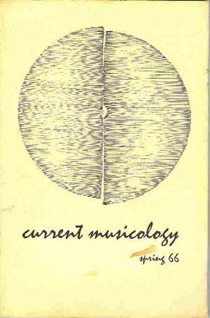 Current Musicology (Spring, 1966)