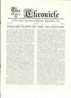 The Chronicle of the Early American Industries Association, Inc.(9 volumes)
