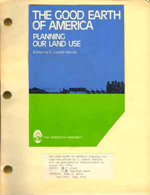 The Good Earth of America: Planning Our Land Use