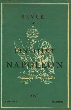 Revue de L'Institut Napolon, No. 67, Avril 1958