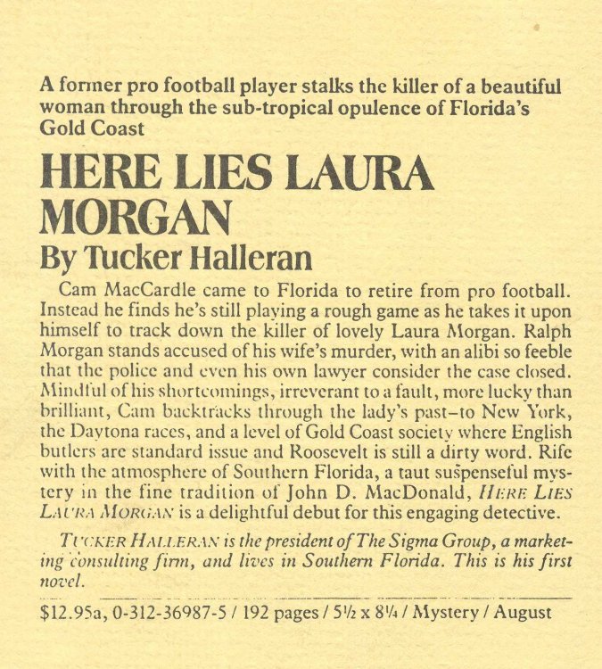 Here Lies Laura Morgan (A Cool Clear Death)