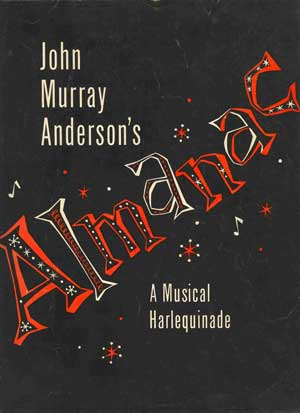 Almanac: A Musical Harlequinade: Playbill
