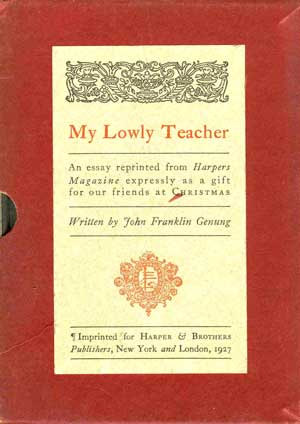 My Lowly Teacher: An Essay