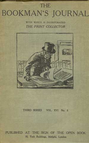 The Bookman's Journal, Third Series, Vol 16, No. 8