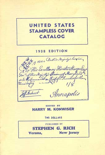 United States Stampless Cover Catalog, 1938 Edition