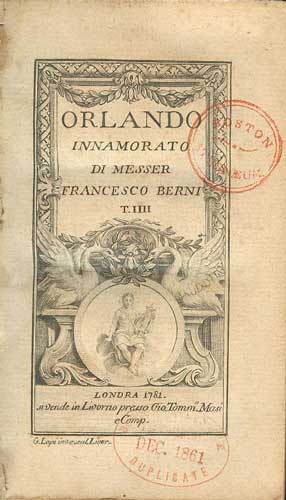 Orlando Innamorato, Volume 4