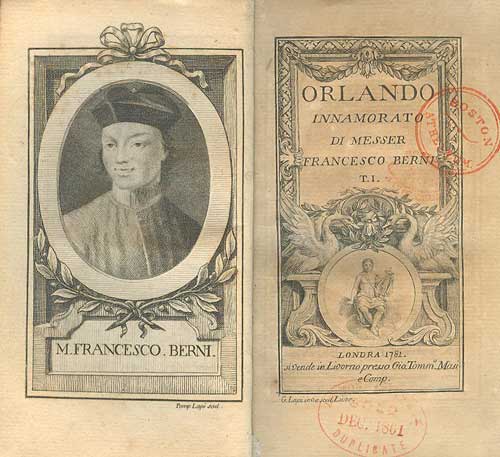 Orlando Innamorato, Volume 1