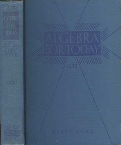 Algebra for Today - First Year