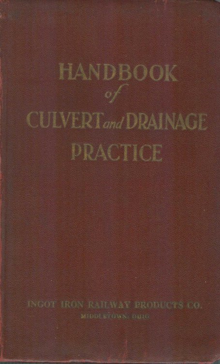 Handbook Of Culvert and Drainage Practice