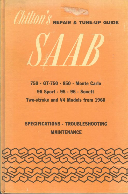 Chilton's Repair and Tune Up Guide For the Saab