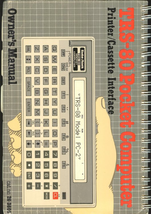 TRS-80 Pocket Computer Printer/Cassette Interface Owner's Manual